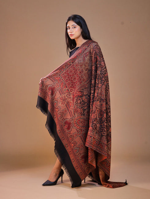 Women's Jamawar Wool Shawl